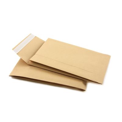 120 g Kraftpapier Taschen-Style Gusset Umschlag für Express-Packing Bequemlichkeit
