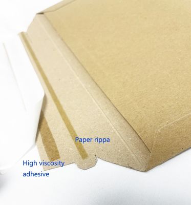 Bequeme und langlebige Zustellpackung Recycling Kraft Erweiterbare starre Mailer für Bücher