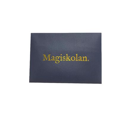 Geschenkumschlag Folie Stempel Logo Druck A4 Einladung Blauer Perlenpapierumschlag