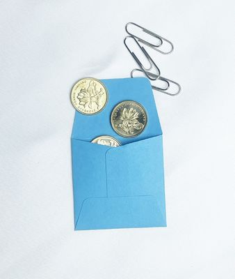 Kleine Quadrat-Münzenumschläge Farbpapier Geldumschläge für Münzen und Samen 2 x 2 Zoll