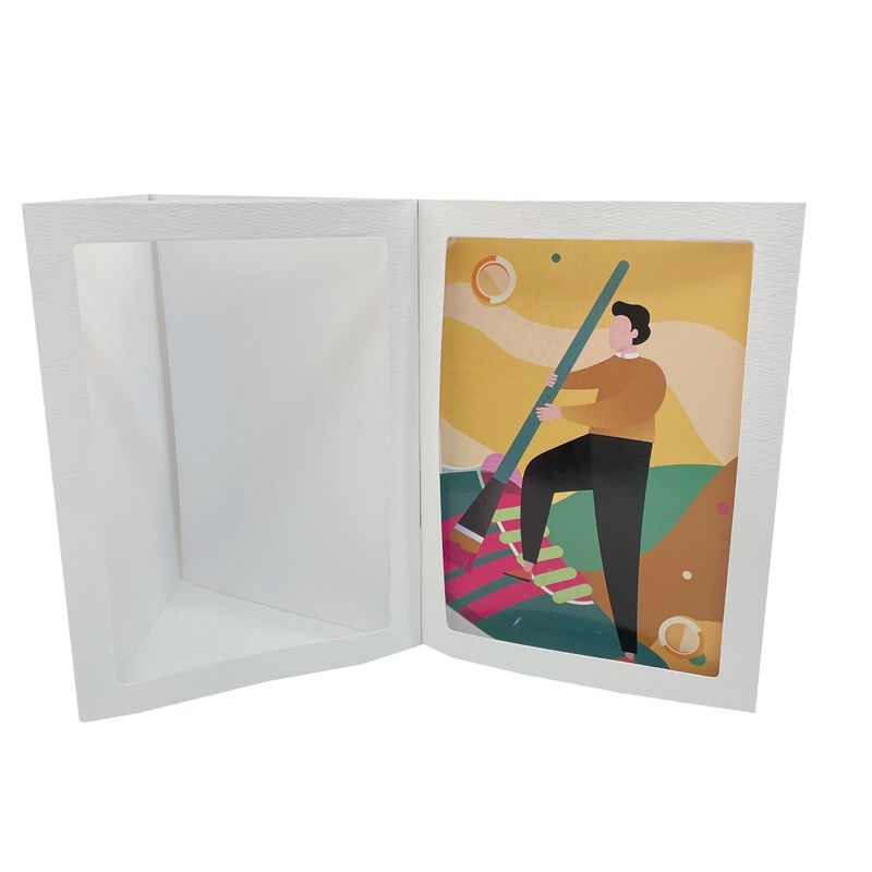 5 1/8 x7 Zoll Papier Fotorahmen Portemonnaie Stil für Bildrahmen Foto Einfügen Ausstellung