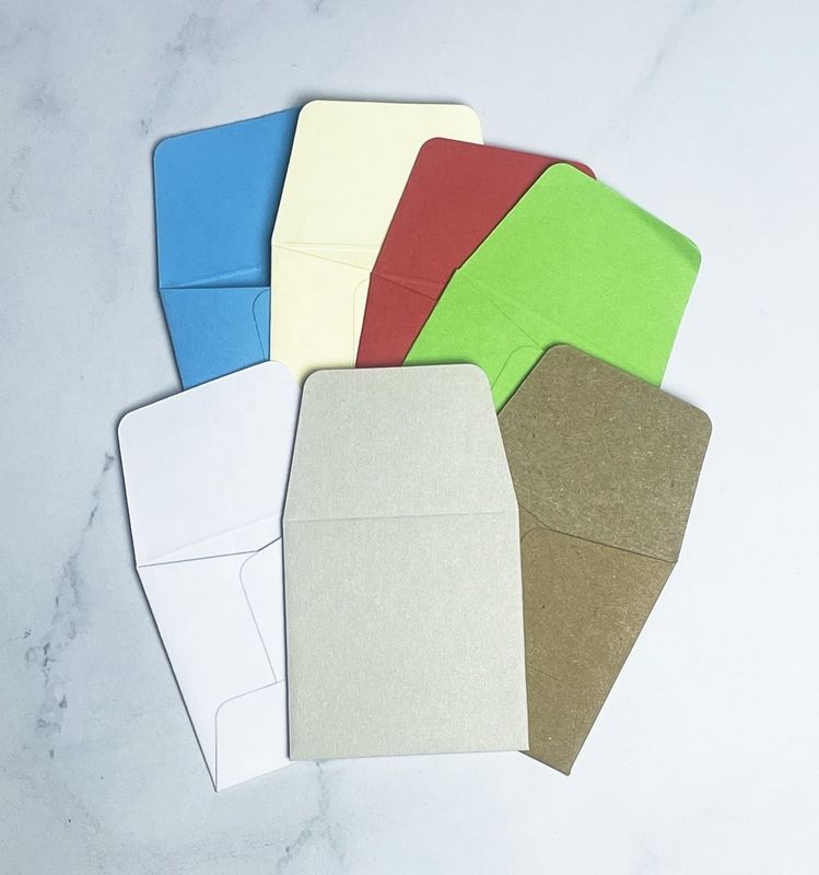 Kleine Quadrat-Münzenumschläge Farbpapier Geldumschläge für Münzen und Samen 2 x 2 Zoll